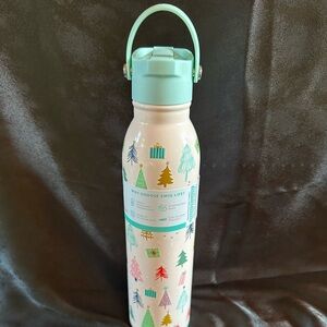 Swig Life Flip & Sip 20 oz Water Bottle Christmas Sugar Trees New